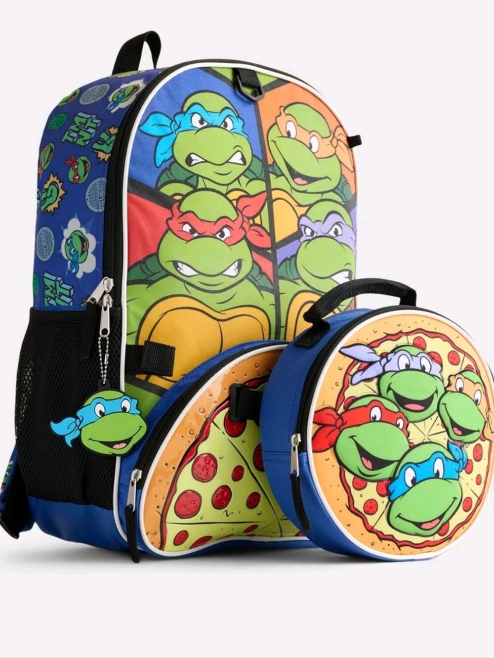 Nickelodeon Teenage Mutant Ninja Turtles Boys Backpack Set with Lunch Bag, 6 Pcs